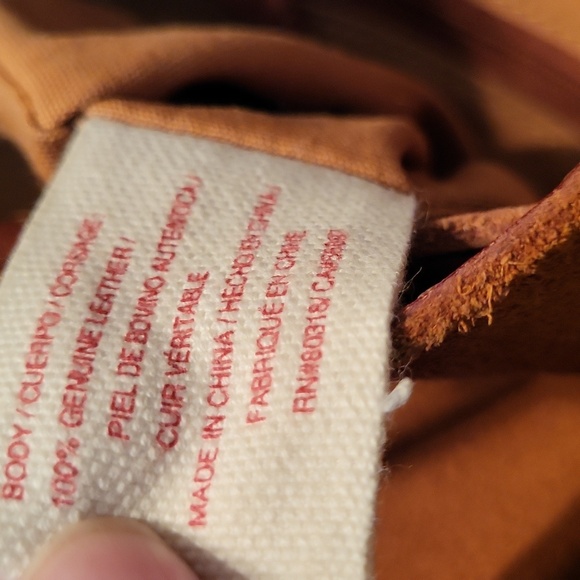 Lucky Brand 100% Real Leather Bucket Bag, Like New Condition - Picture 7 of 7